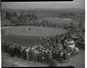 Crowd Watching Ben Hogan on Final Hole