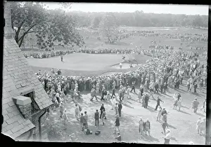 Mamaroneck Prints: Crowd Watching Bobby Jones During Golf Tournament