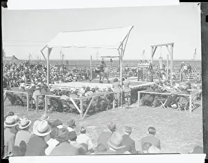 Crowd Watching Boxing Match