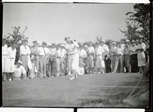 Minnesota Prints: Crowd Watching Cyril Joeley Driving Ball