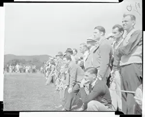 Oakmont Prints: Crowd Watching Golf Tournament