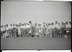 Minnesota Prints: Crowd Watching Tommy Armour Driving Ball