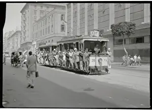 Arab Prints: Crowded Cairo Streetcar