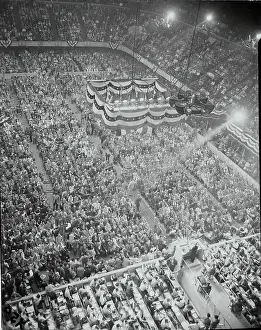 Crowded Scene Inside Philadelphia Convention Hall