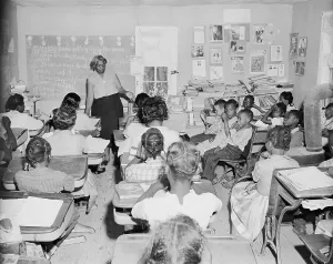 Classroom Prints: Crowded Segregated Classroom