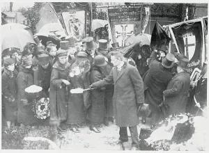 Grief Prints: Crowds Attending Funeral Services