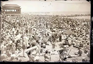 Overhead Prints: Crowds at Coney Island