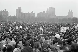 Crowds Gathered at Vietnam War Protest Rally