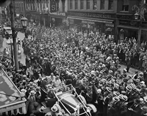Chaos Prints: Crowds Greeting Franklin Roosevelt