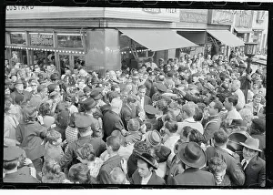 Crowds to Hear Robert F. Kennedy in Lower Manhattan
