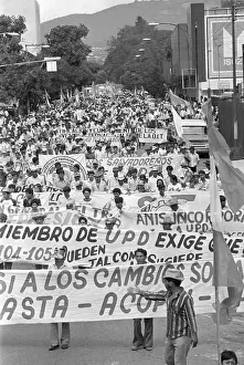 Constitution Prints: Crowds Marching with Banners