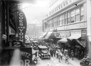 Crowds Outside Charles Ponzi's Boston Office