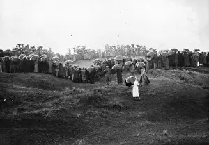 Sports Venue Prints: Crowds In Rain