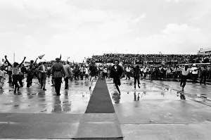 Airport Prints: Crowds Of Rastafarians Await The Arrival Of Haile Selassie In Kingston Jamaica