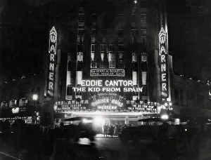 Crowds Waiting to See Eddie Cantor Movie