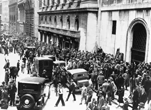 Pre Teen Prints: Crowds on Wall Street