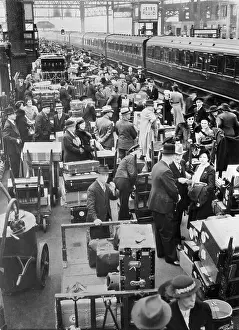 Crowds at Waterloo Station