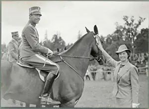 Sibylla Prints: Crown Prince Gustaf Adolf and Wife on Field