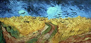 Dutch Prints: Crows Over Wheatfield, 1890. Artist: Vincent van Gogh