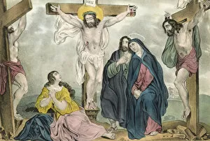 Fresco Wall Paintings Gallery: Crucifixion of Jesus Christ