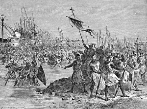 Crusaders Landing In Egypt