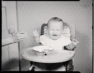 Crying Prints: Crying Baby in High Chair