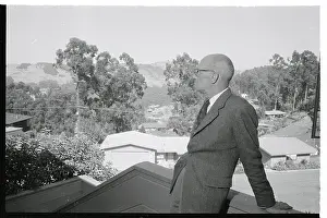C.S. Forester Posing at His Home