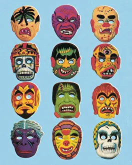 Facial Expressio Prints: Masks