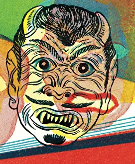 Facial Exp Prints: Devil