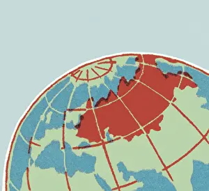 North Pole Prints: Globe