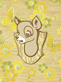 Wood Grain Prints: Doe