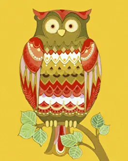 Illustration And Paintin Prints: Owl