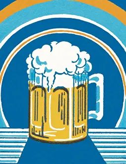 Illustration And Pain Prints: Beer