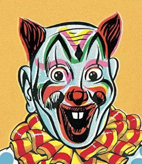 Facial Expr Prints: Clown