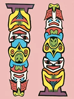 Two Objects Prints: Totem