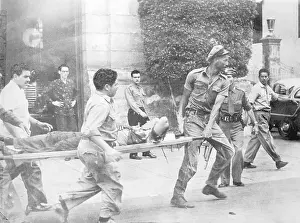 Stretcher Prints: Cuban Palace Guard Carried on Stretcher