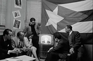 Warning Prints: Cuban Refugees Watching Kennedy's Speech