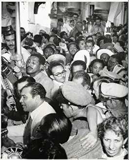 Cubans Mill Around Fulgencio Batista