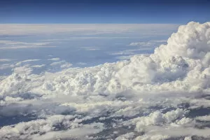 Cumulus clouds, aerial view