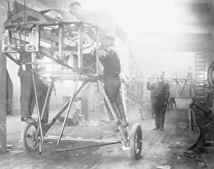 Cuno Rheden Working on Plane