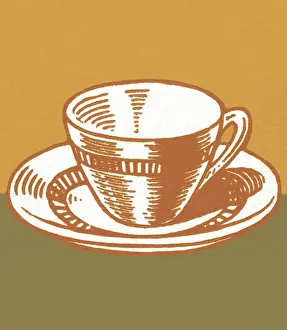 Java Prints: Cup and Saucer