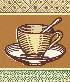 Java Prints: Cup and Saucer