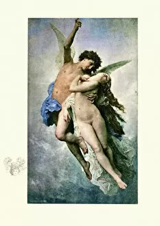 Cupid and Psyche by William Adolphe Bouguereau