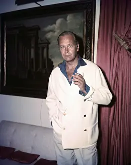 Curd Jurgens Smoking a Cigarette