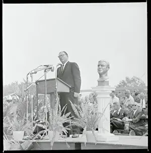 Canton Prints: Curly Lambeau Giving Speech