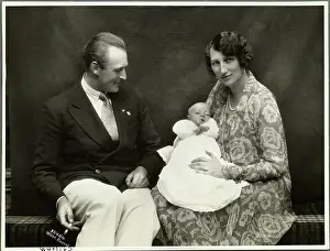 Infancy Prints: Current King of Norway With His Parents