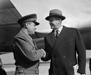 Curtis E. LeMay and W. Stuart Symington Shaking Hands