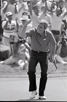 Professional Prints: Curtis Strange Celebrating Golf Victory