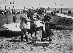Huty32154 Prints: The Curtiss JN 'Jenny' Biplane, Circa 1915