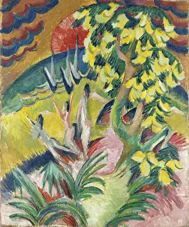 Expressionism Prints: Curving Bay, c. 1914. Artist: Kirchner, Ernst Ludwig (1880-1938)